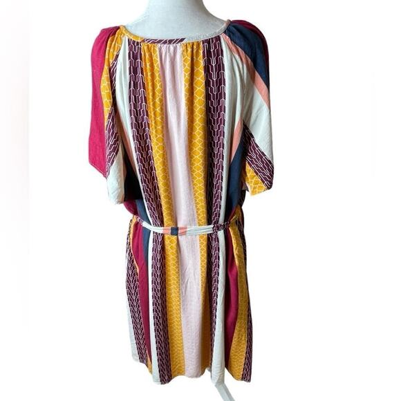 Lane Bryant Ruffle-Sleeve Fit & Flare Dress - Stripe size 24 knee length - Picture 5 of 14